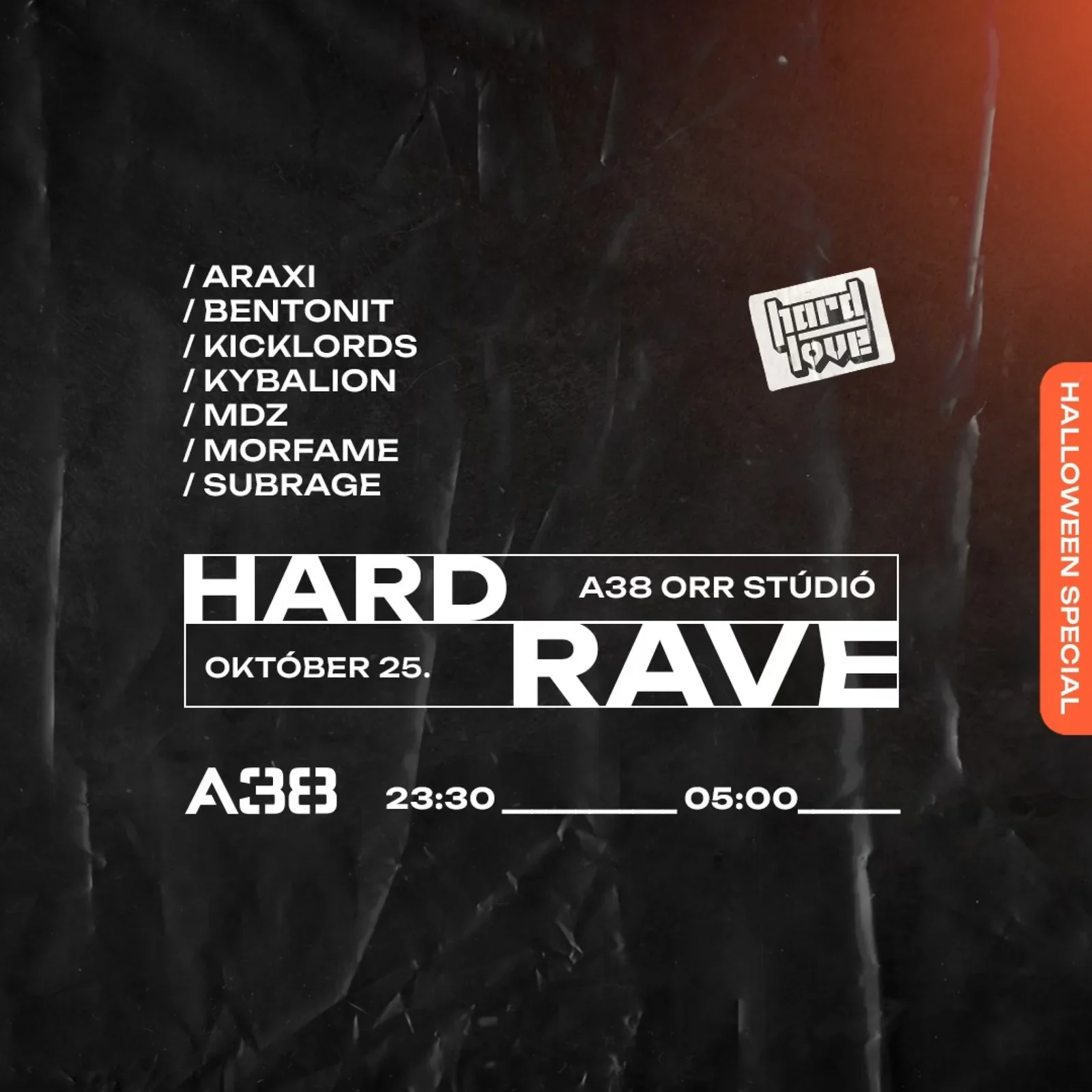Hard Rave: Halloween Special eseménygrafikája