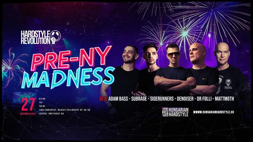 Hardstyle Revolution: Pre-NYE Madness eseménygrafikája